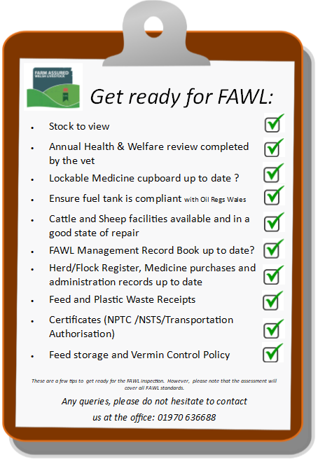 Fawl Checklist